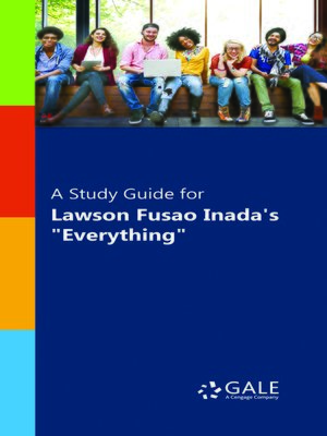 cover image of A Study Guide for Lawson Fusao Inada's "Everything"
